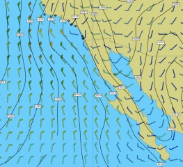 Weather Grib from San Diego to Cabo San Lucas